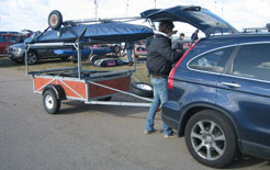 Unhitching trailer from Honda CR-V