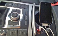 Motor Monkey powering Apple iPhone in Audi A6