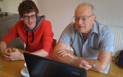 Matt Morton and Craig McCall during a DriveTech Advantage workshop