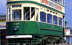 Blackpool trolley tram