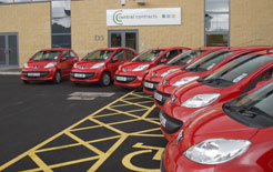 Peugeot 107 cars supplied by Central Contracts to Acacia Training