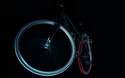 Cyglo tyres illuminate in the dark