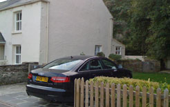 Audi A6 in north Cornwall