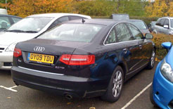 Audi A6 in Metropole Hotel car park, Birmingham NEC