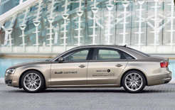 The special Audi A8 L with prototype ong-term evolution (LTE) fourth generation broadband technology