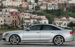 New Audi A6 in S line specification which features less firm S line suspension settings