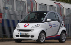 smart cdi liveried in Transport for London logos is now being used by Tube Lines to help manage London