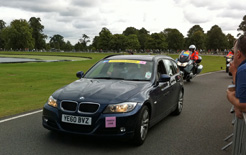 BMW course car on the London-Surrey Cycle Classic
