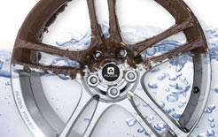 New Alcoa alloy wheels wash clean in water