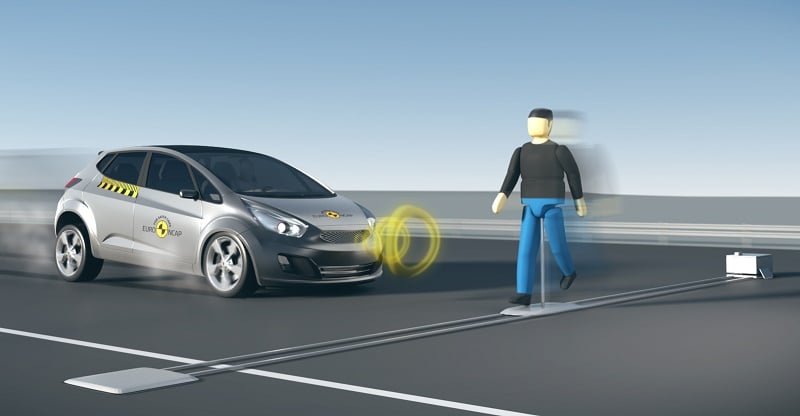 Euro NCAP pedestrian detection tests