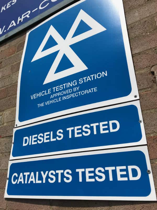 MOT image diesels tested catalysts tested