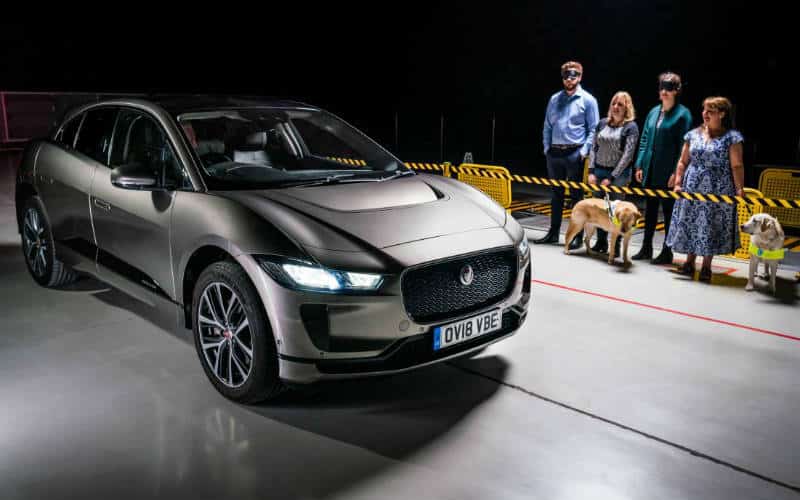 Jaguar I Pace with audible warning system