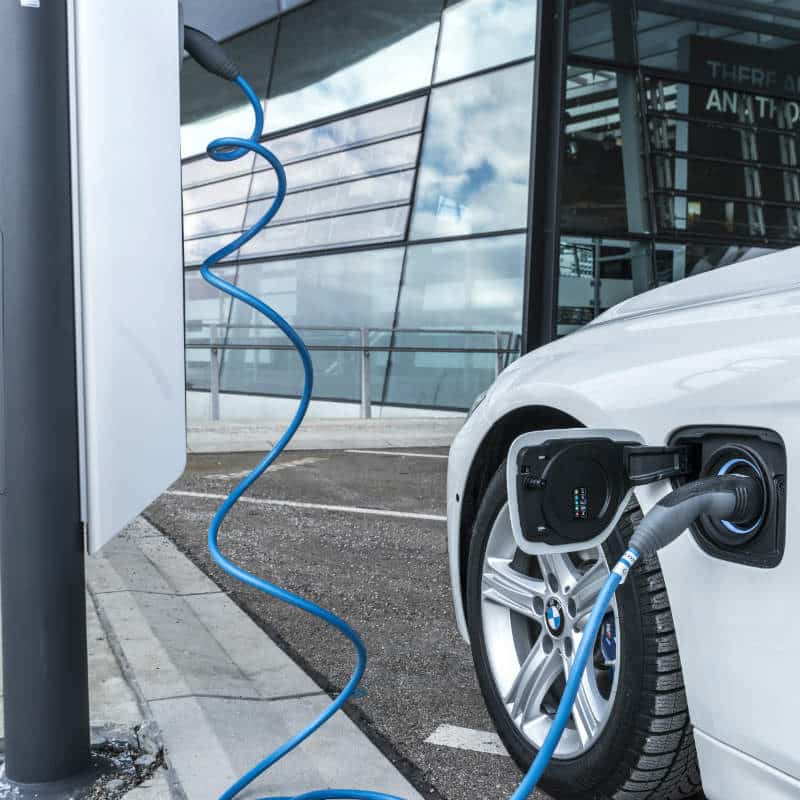 BMW 330e phev at charge point
