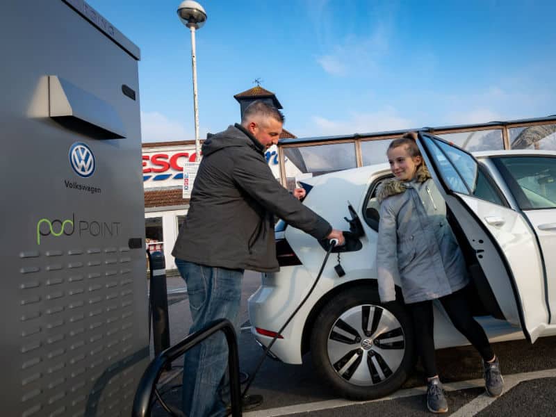 Volkswagen and Tesco chargepoint partnership 4