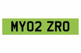 Green number plates