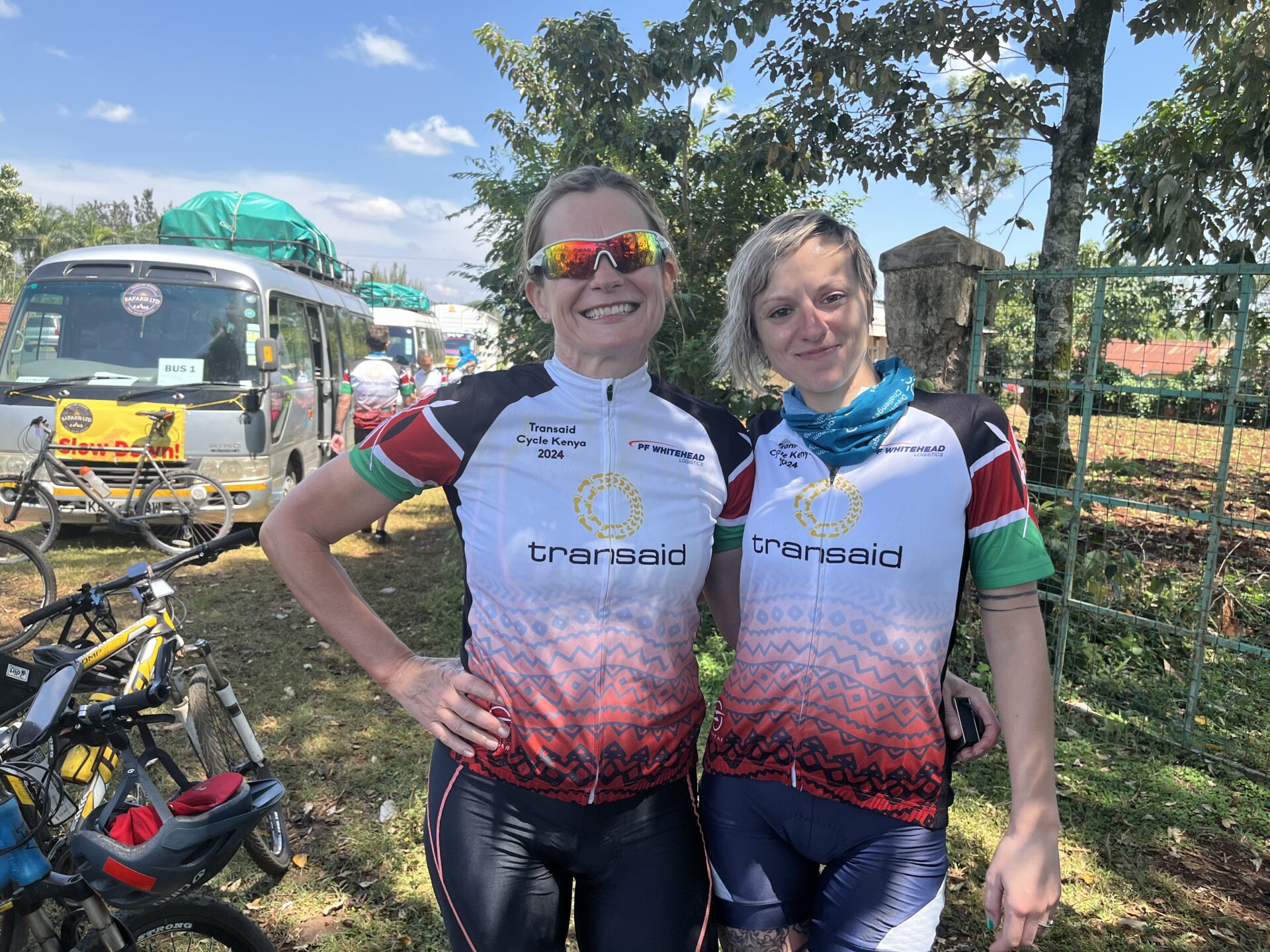 Microlise and Transaid cyclists 1
