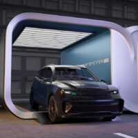 Fleet sector could benefit from battery swap stations, Venson research suggests Electric SUV swapping battery pack in the Battery Swap Station