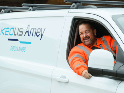 DriveElectric electrifies London DLR vehicle fleet KeolisAmey Docklands DriveElectric