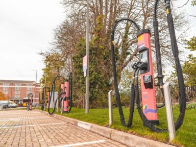 Roam launches free parking, charging discounts at Hilton Heathrow Terminal 5 Roam rapid chargers at Hilton Heathrow T5 on Poyle Road