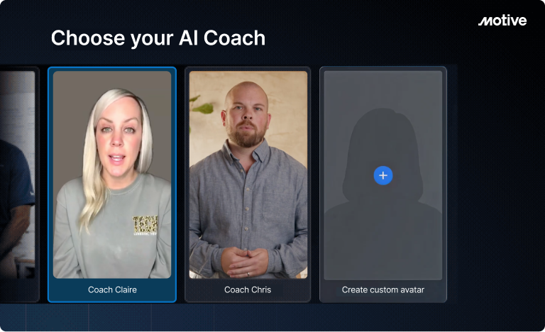 Motive AI Coach delivers automatic, personalised AI generated coaching videos each week through the Motive Dashboard and Driver App