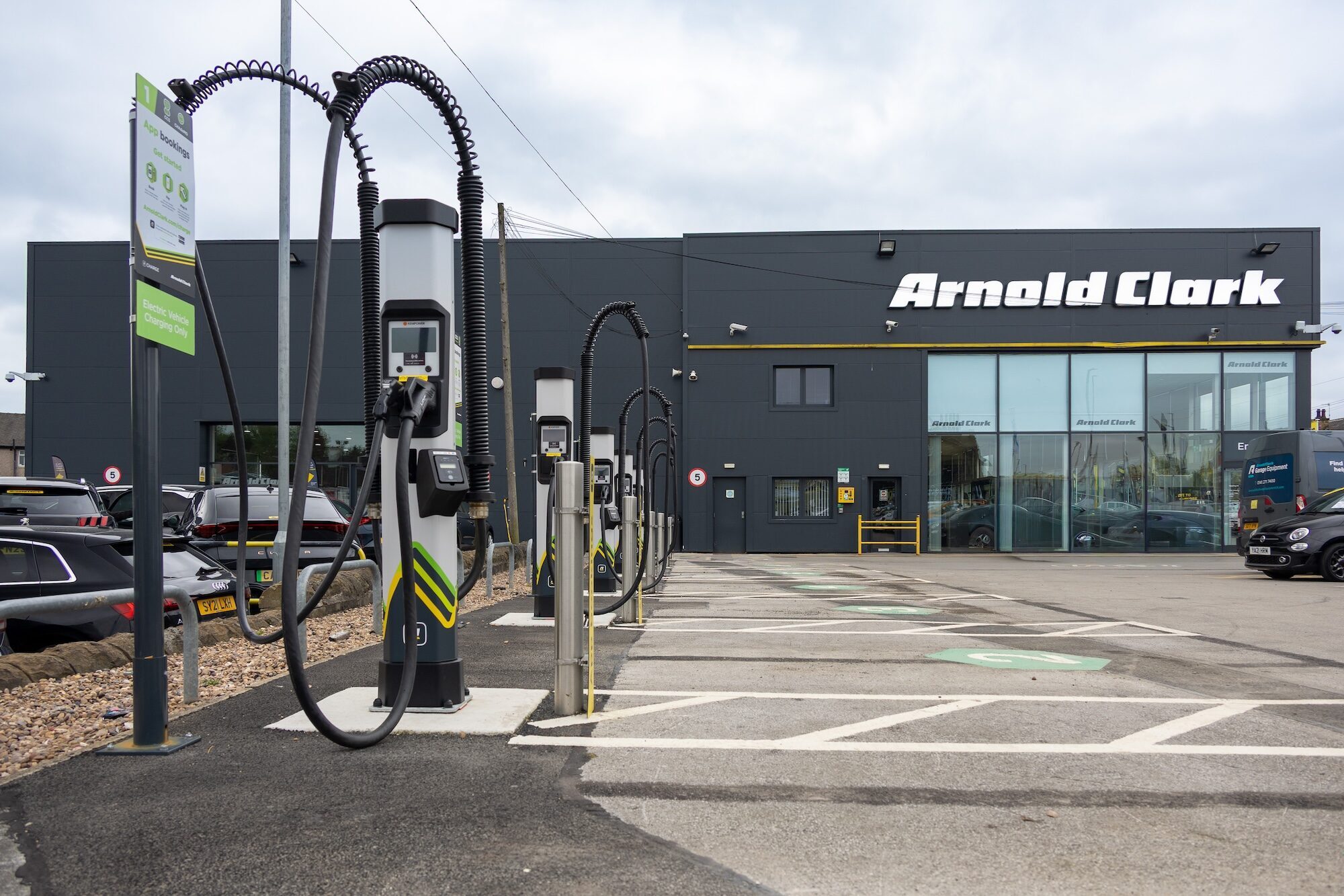 Arnold Clark Charge adds six ultra-rapid EV chargers in Huddersfield | Business Motoring