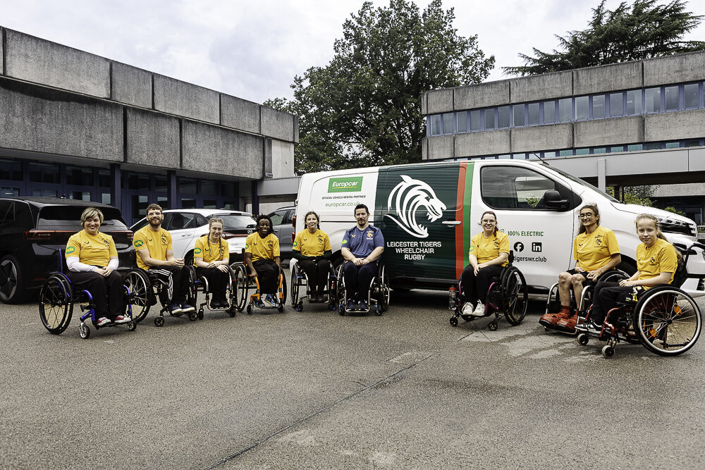 Europcar supports Leicester Tigers Wheelchair Rugby Club with electric van