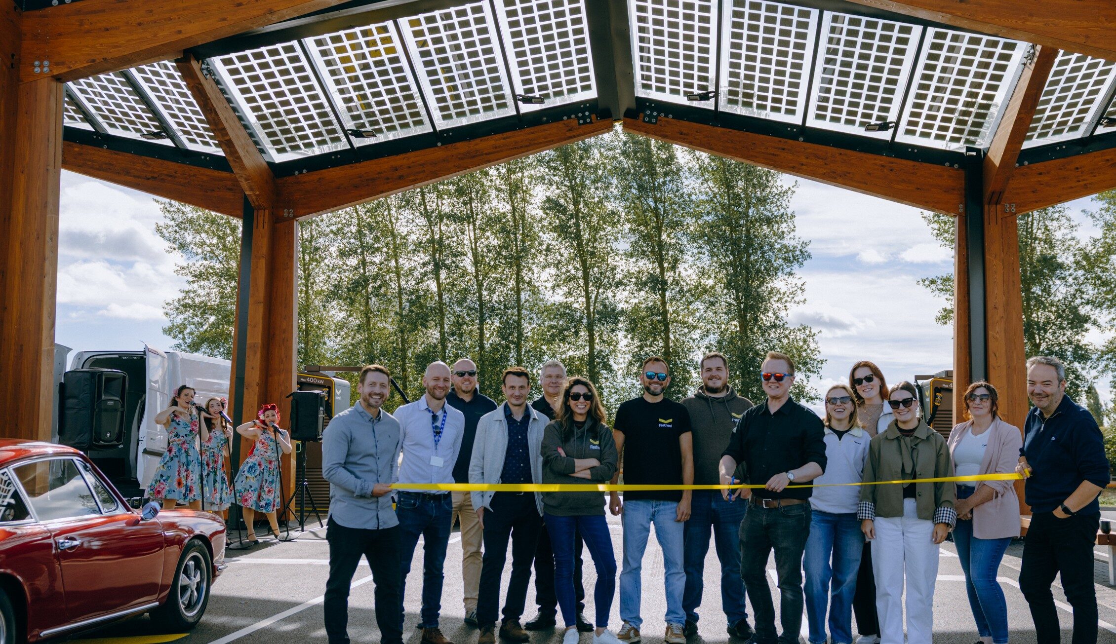 Fastned opens EV charging hub on A1 near Newark | Business Motoring