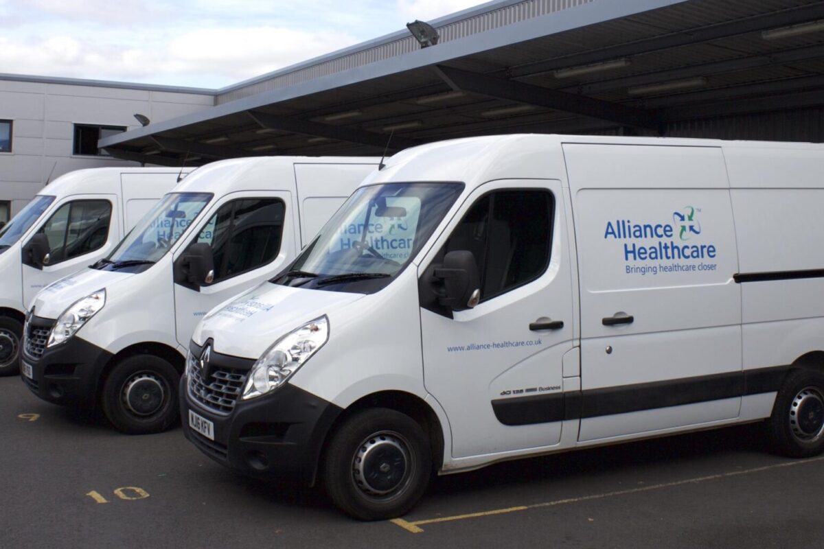 Part of Alliance Healthcare's order for 300+ Renault Master