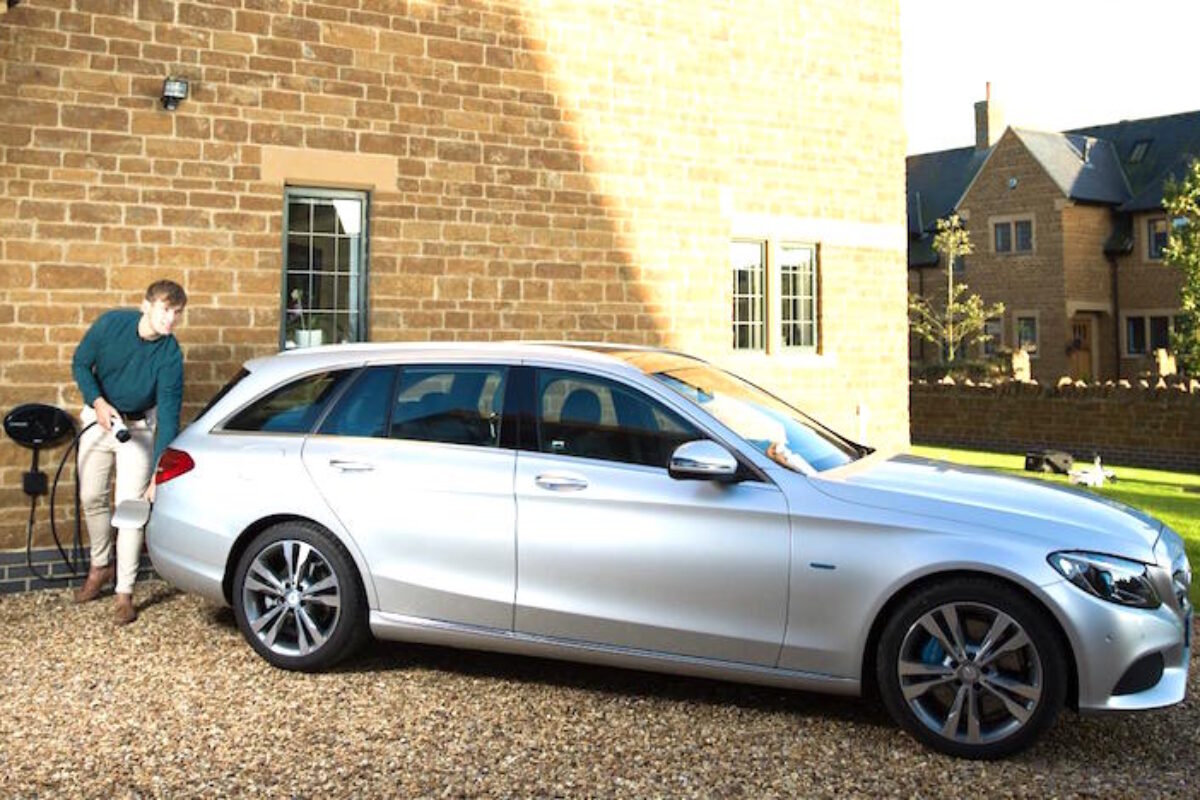 Alphabet to partner Chargemaster man charging Mercedes