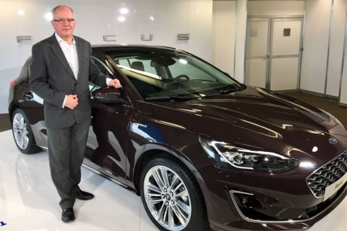 Andy Barratt with new Ford Focus