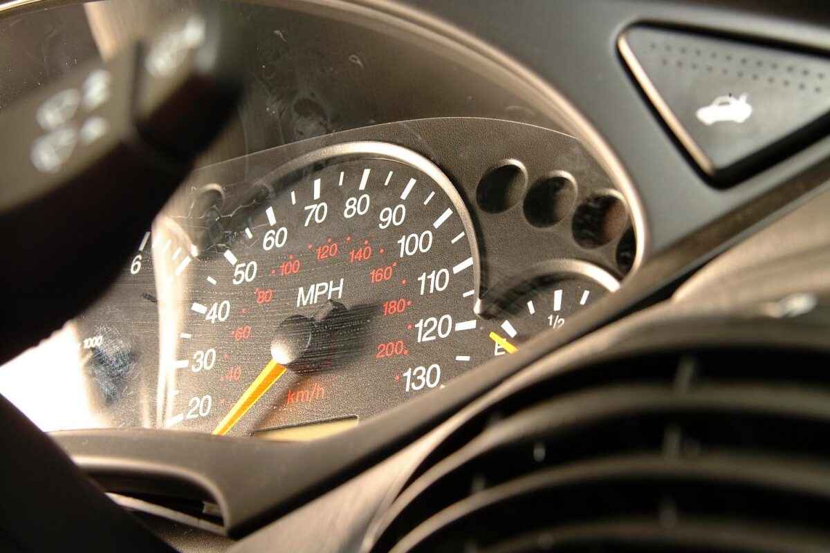 Clocked speedo