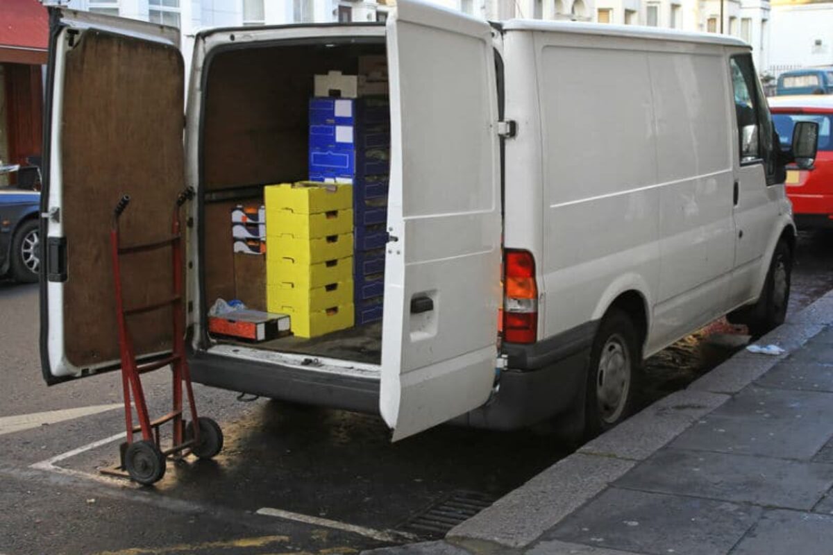 Delivery van in London
