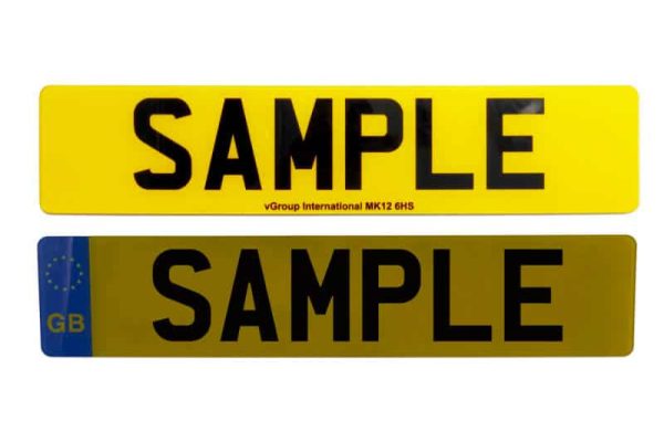 Displaying the reflectivity of the new vPlate number plate