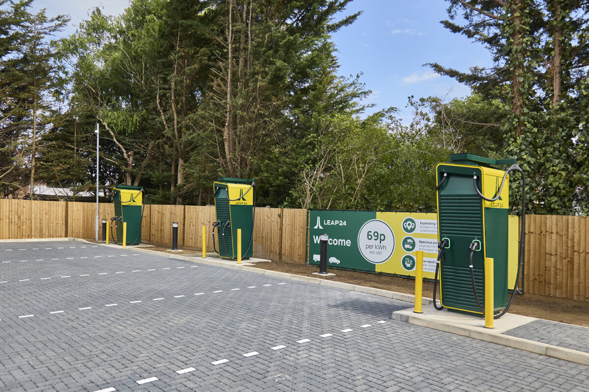 LEAP24 charging bays in Pinner