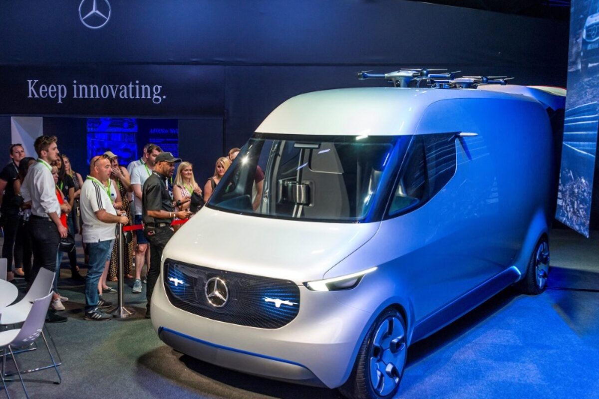 Mercedes futuristic Vision Van concept - but electric vans batteries can impact on gross weight
