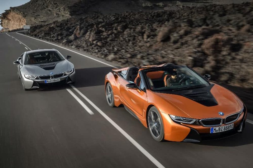 New BMW i8 Roadster and updated i8 Coupe