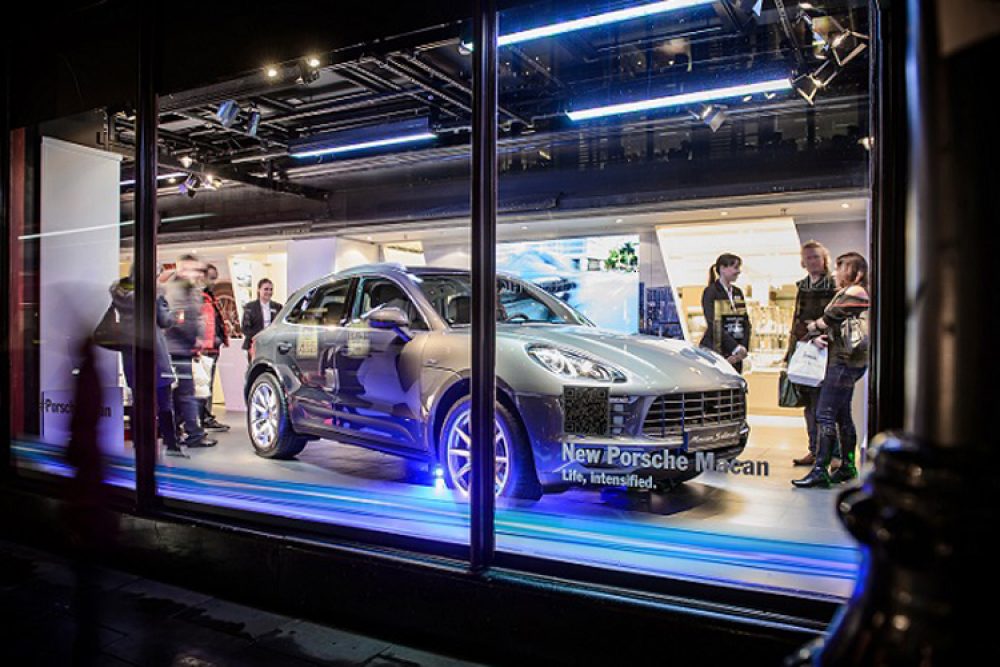 Porsche Macan makes its first UK appearance at Harrods