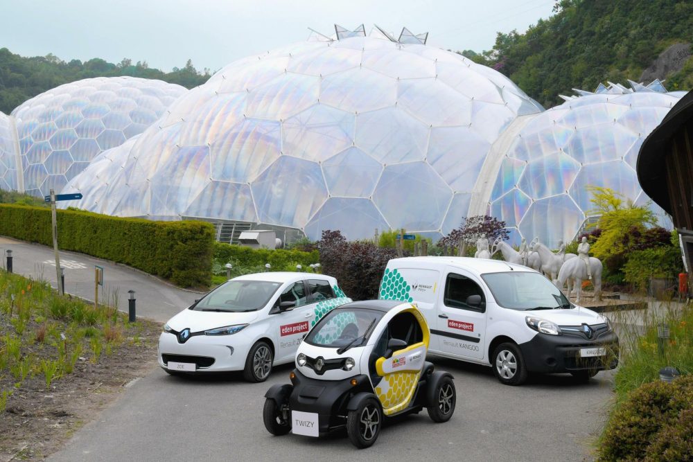 Renault EVs Zoe Twizy at The Eden Project