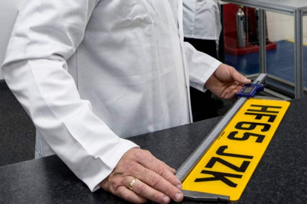 The vPlate number plate being independently tested pic