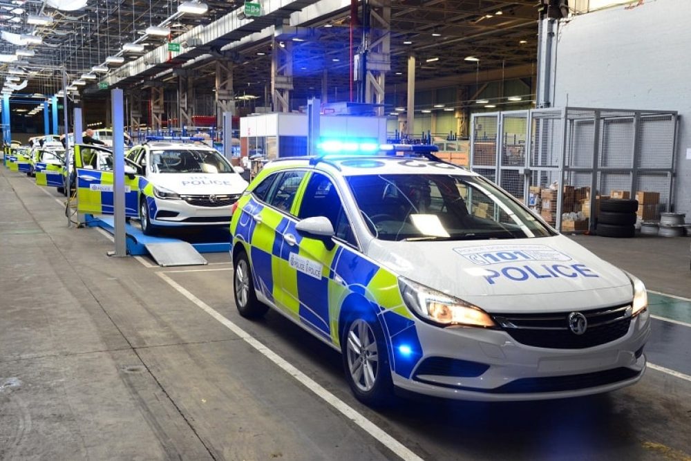 Vauxhall police blue light