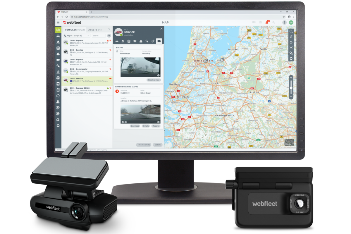 Webfleet and Peregrine.ai Video cam image visual intelligence