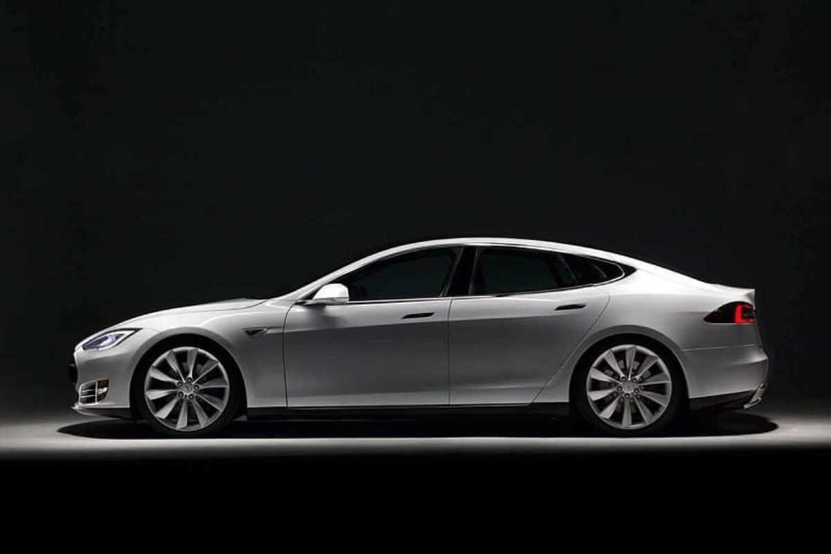 White Car Tesla