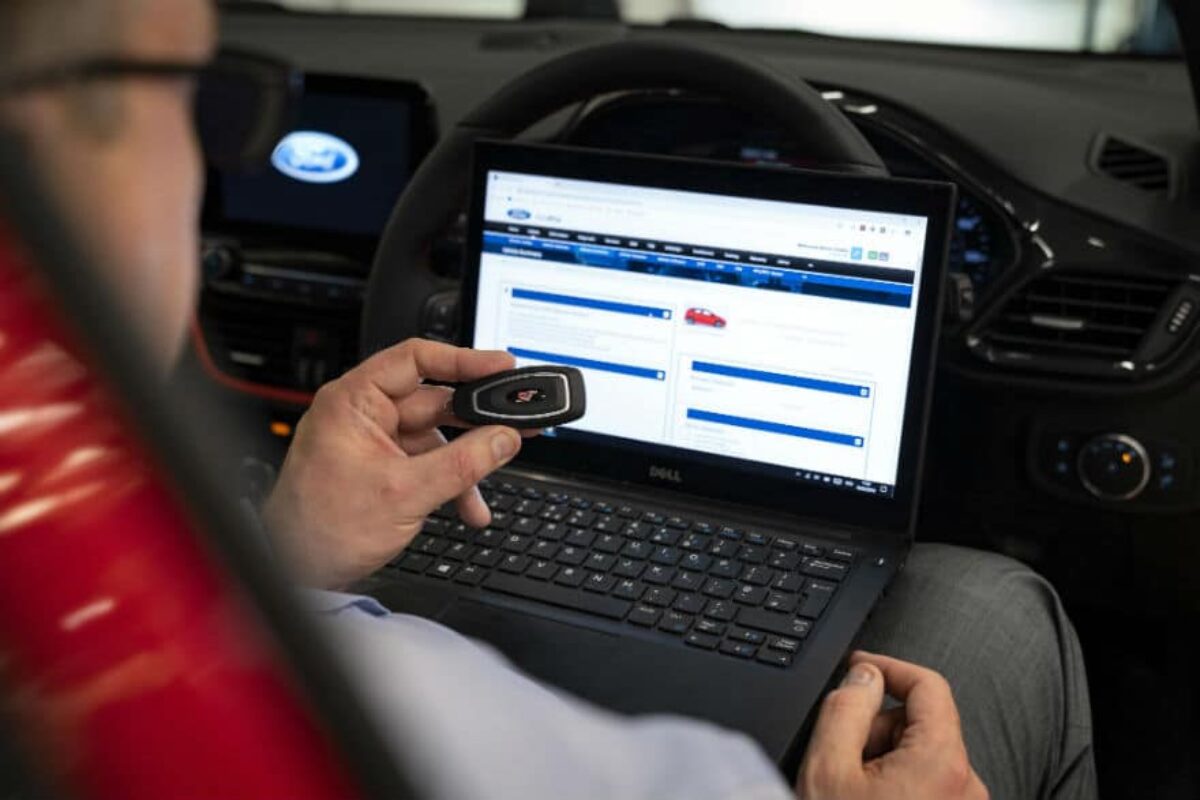 ford security specialist simon hurr with new smart key fob 1
