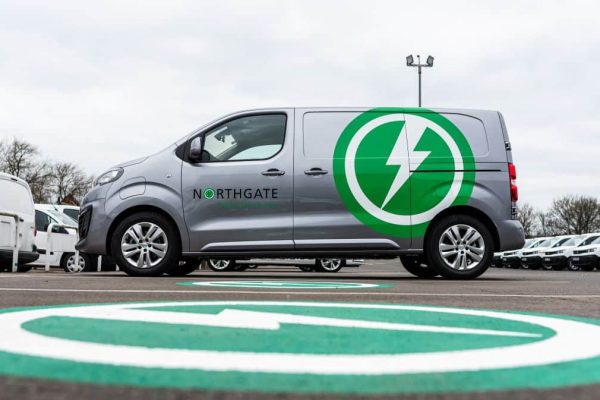 northgate electric vehicle hire van side on view